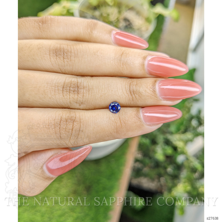 0.56 Ct. Blue Sapphire from Ceylon (Sri Lanka)