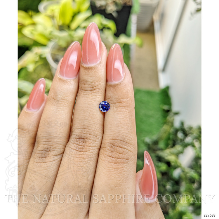 0.56 Ct. Blue Sapphire from Ceylon (Sri Lanka)