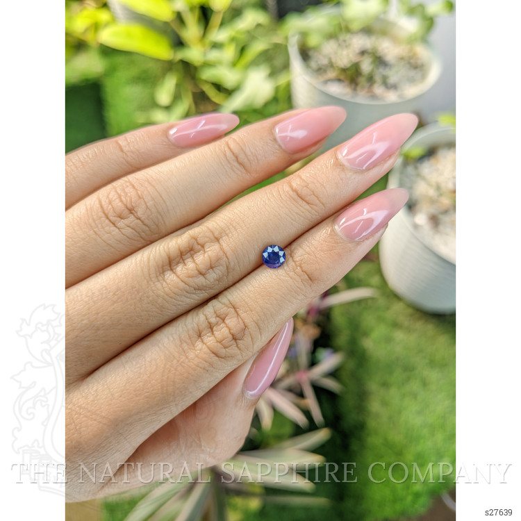 0.70 Ct. Blue Sapphire from Ceylon (Sri Lanka)