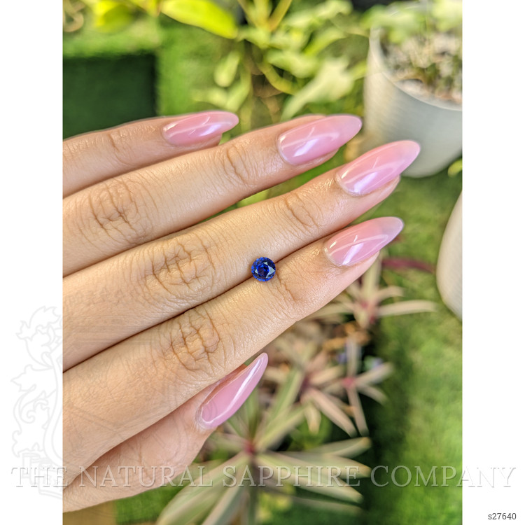 0.78 Ct. Blue Sapphire from Ceylon (Sri Lanka)
