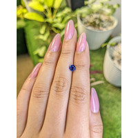 0.78 Ct. Blue Sapphire from Ceylon (Sri Lanka) Life Style