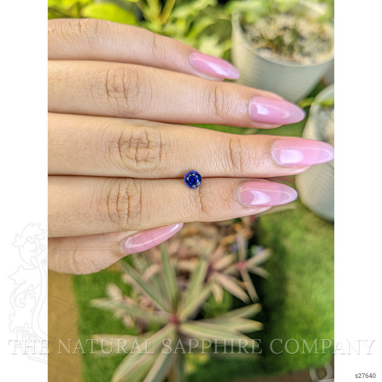 0.78 Ct. Blue Sapphire from Ceylon (Sri Lanka)