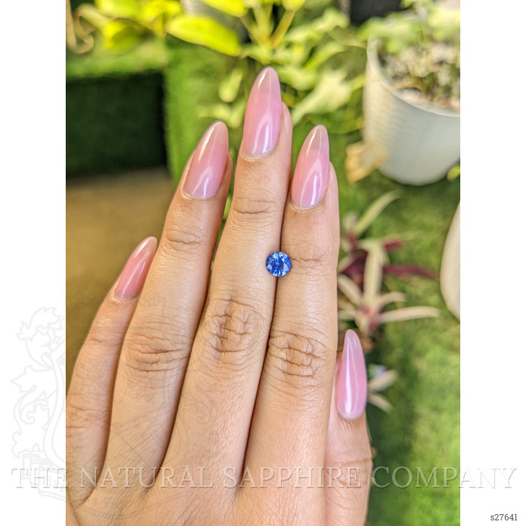 0.75 Ct. Blue Sapphire from Ceylon (Sri Lanka)