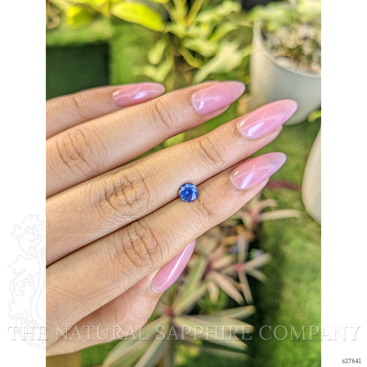 0.75 Ct. Blue Sapphire from Ceylon (Sri Lanka)