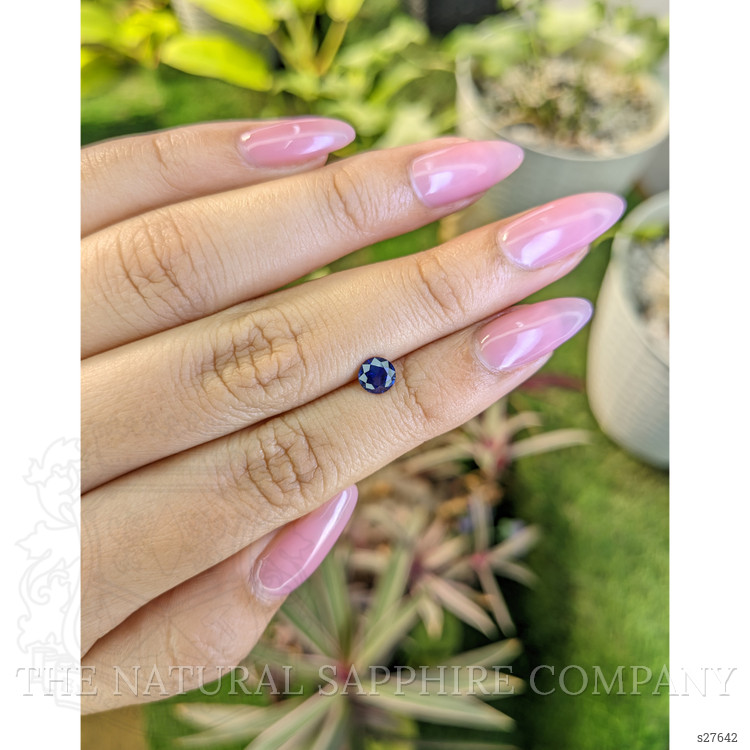 0.69 Ct. Blue Sapphire from Ceylon (Sri Lanka)