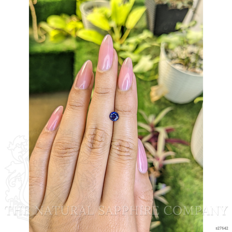 0.69 Ct. Blue Sapphire from Ceylon (Sri Lanka)