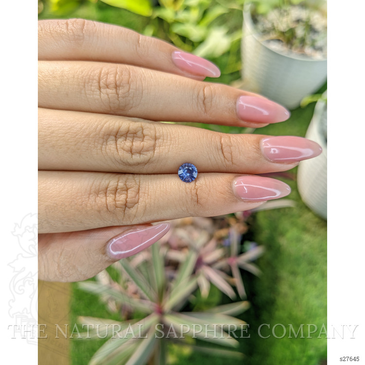 0.77 Ct. Blue Sapphire from Ceylon (Sri Lanka)