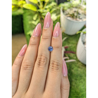 0.77 Ct. Blue Sapphire from Ceylon (Sri Lanka) Life Style