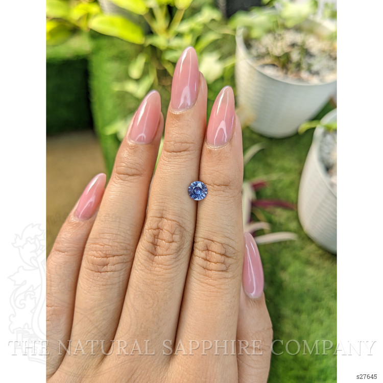 0.77 Ct. Blue Sapphire from Ceylon (Sri Lanka)