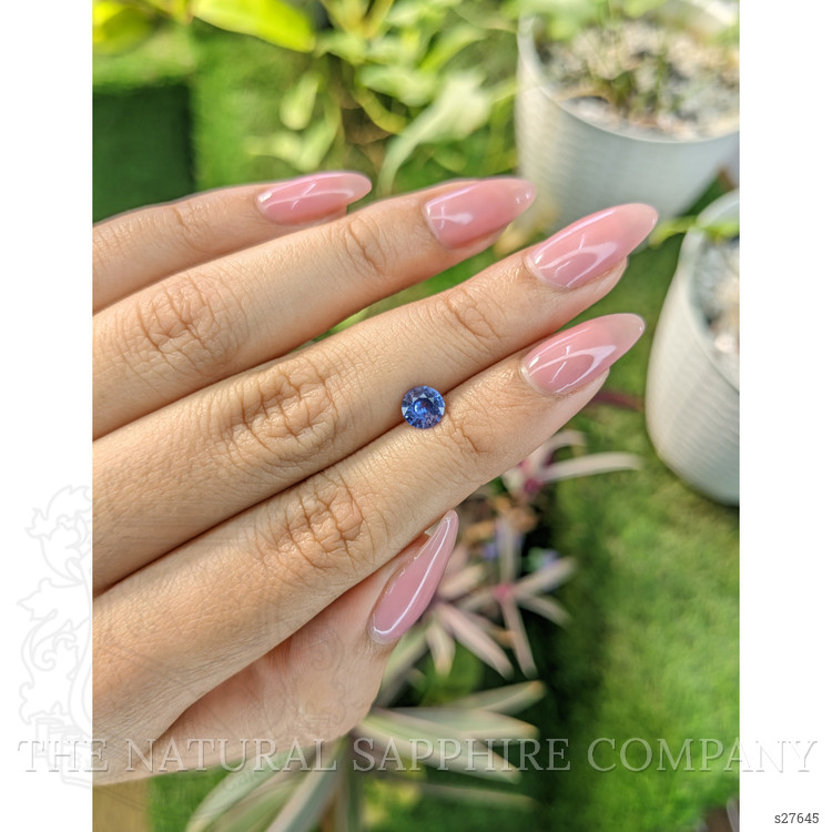 0.77 Ct. Blue Sapphire from Ceylon (Sri Lanka)