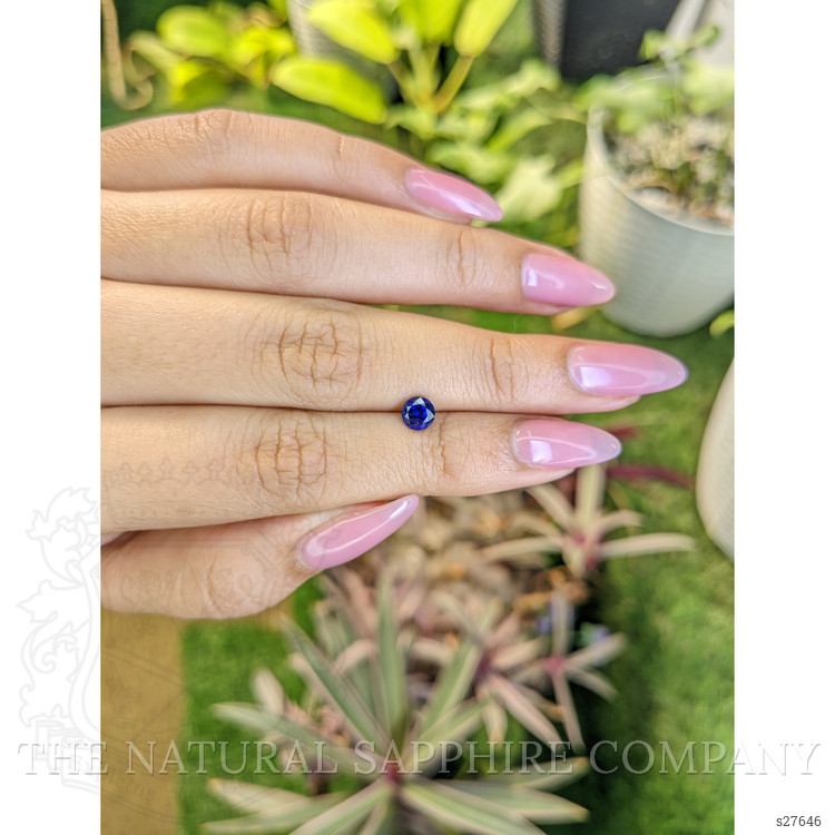 0.72 Ct. Blue Sapphire from Ceylon (Sri Lanka)