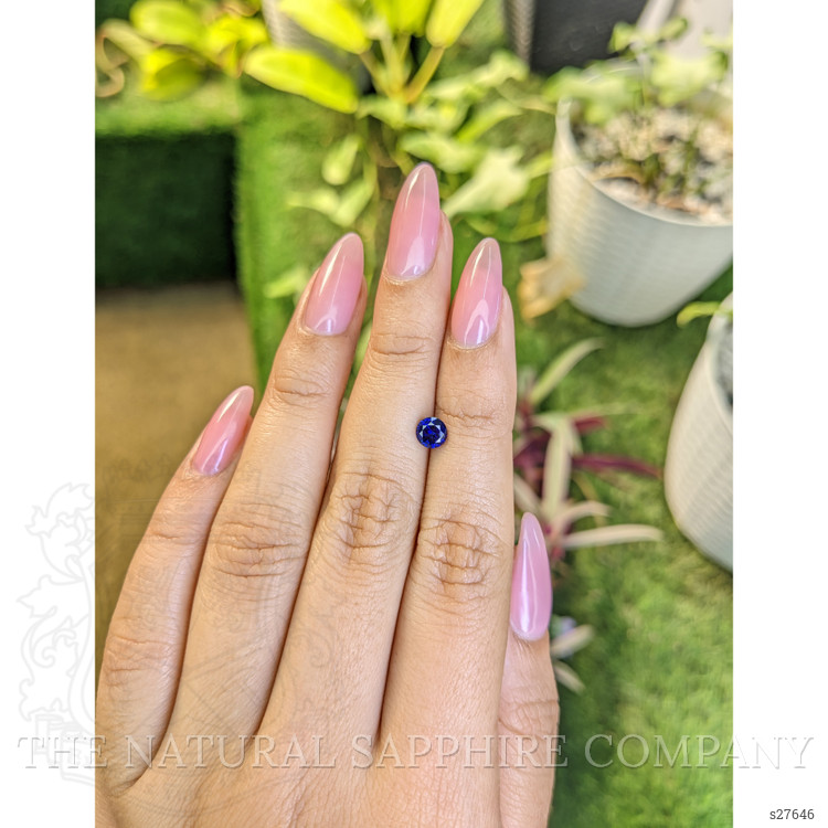 0.72 Ct. Blue Sapphire from Ceylon (Sri Lanka)