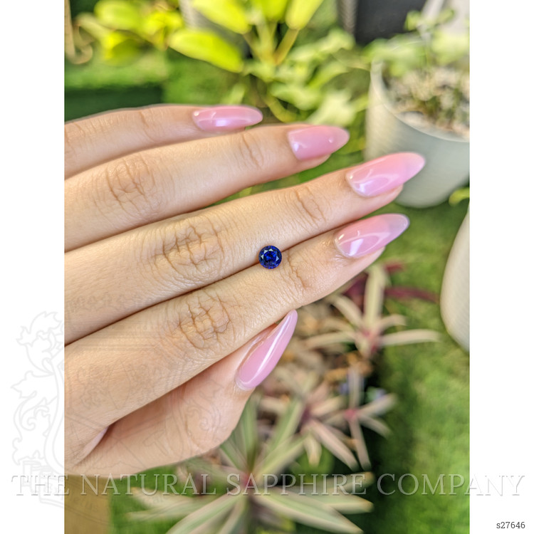 0.72 Ct. Blue Sapphire from Ceylon (Sri Lanka)