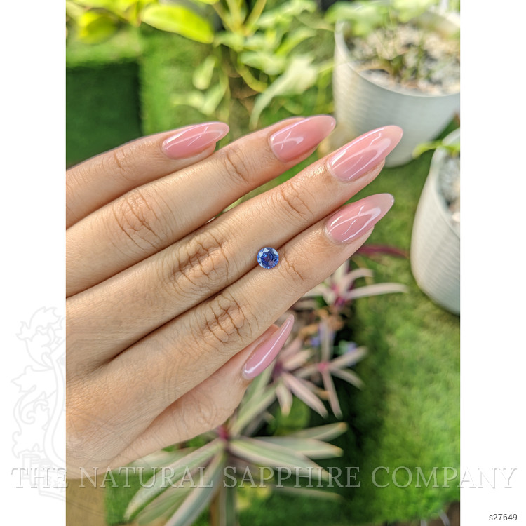 0.65 Ct. Blue Sapphire from Ceylon (Sri Lanka)