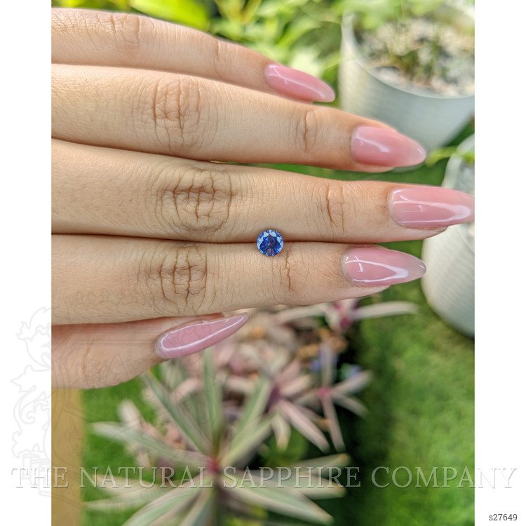 0.65 Ct. Blue Sapphire from Ceylon (Sri Lanka)