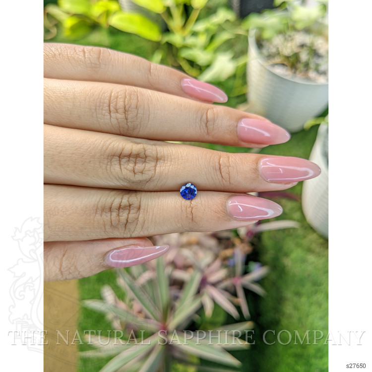 0.70 Ct. Blue Sapphire from Ceylon (Sri Lanka)