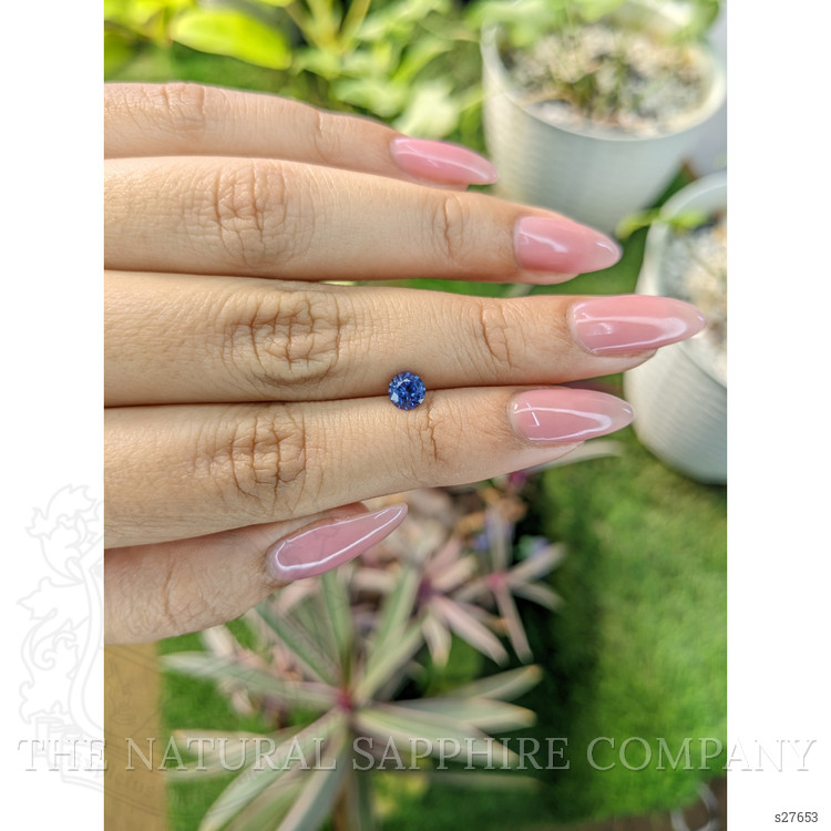 0.63 Ct. Blue Sapphire from Ceylon (Sri Lanka)