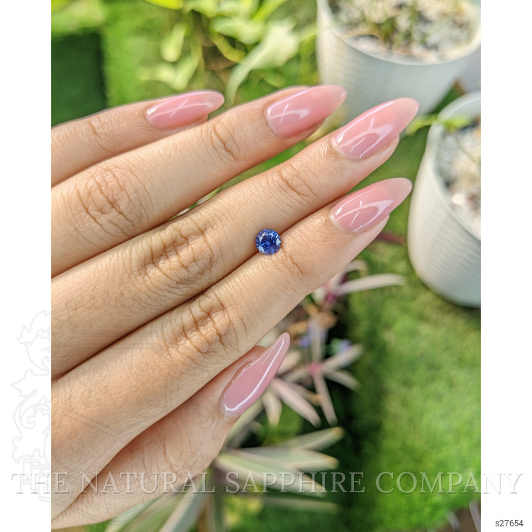 0.67 Ct. Blue Sapphire from Ceylon (Sri Lanka)
