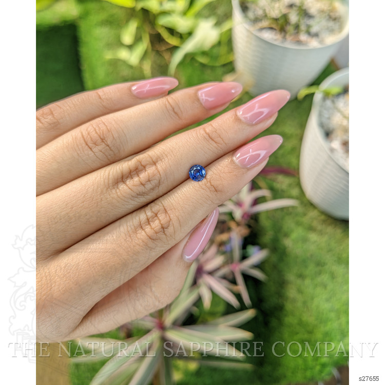 0.64 Ct. Blue Sapphire from Ceylon (Sri Lanka)