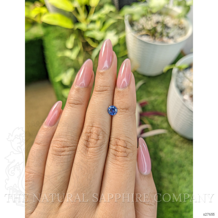 0.64 Ct. Blue Sapphire from Ceylon (Sri Lanka)