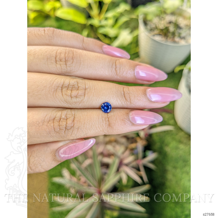 0.60 Ct. Blue Sapphire from Ceylon (Sri Lanka)