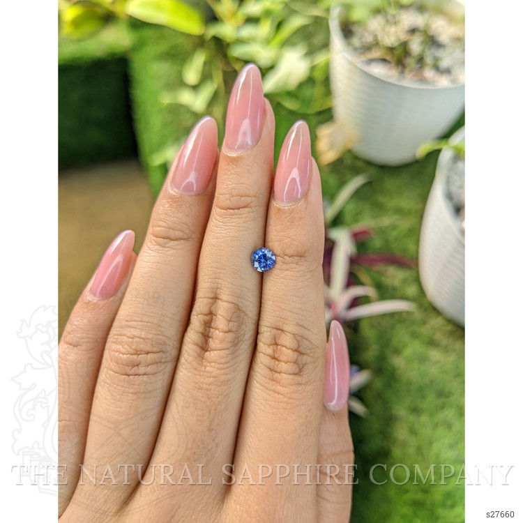 0.79 Ct. Blue Sapphire from Ceylon (Sri Lanka)