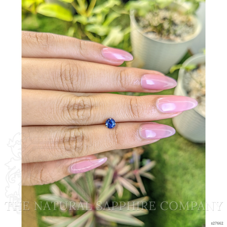 0.65 Ct. Blue Sapphire from Ceylon (Sri Lanka)