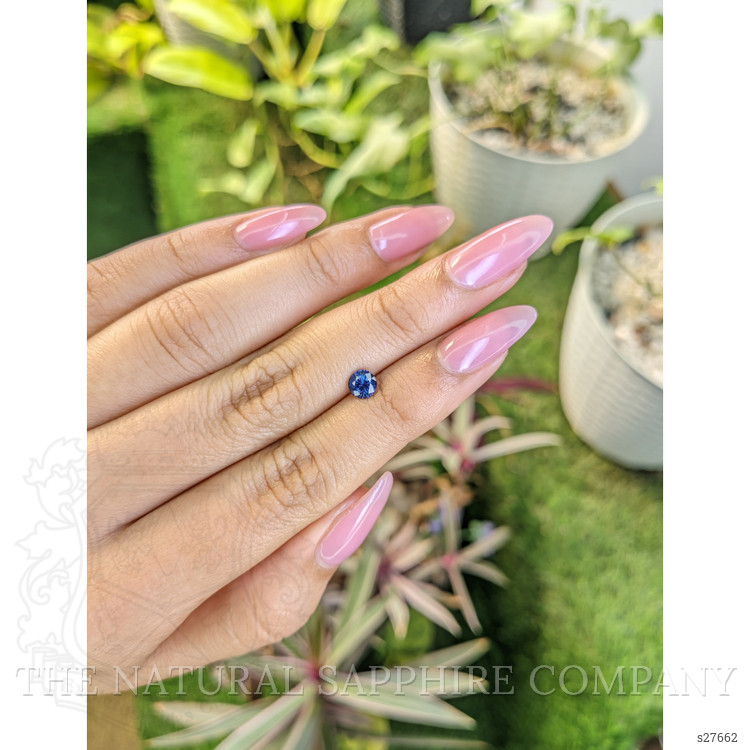 0.65 Ct. Blue Sapphire from Ceylon (Sri Lanka)