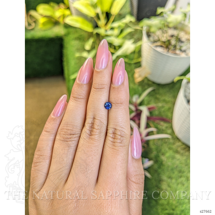0.65 Ct. Blue Sapphire from Ceylon (Sri Lanka)