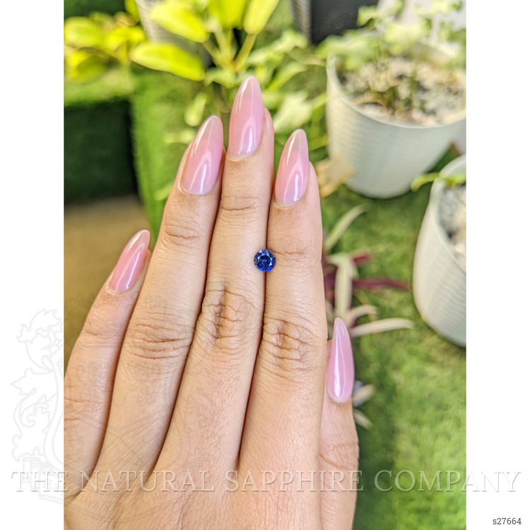 0.60 Ct. Blue Sapphire from Ceylon (Sri Lanka)