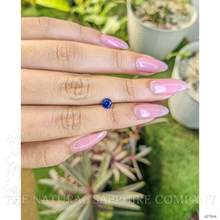 0.60 Ct. Blue Sapphire from Ceylon (Sri Lanka)