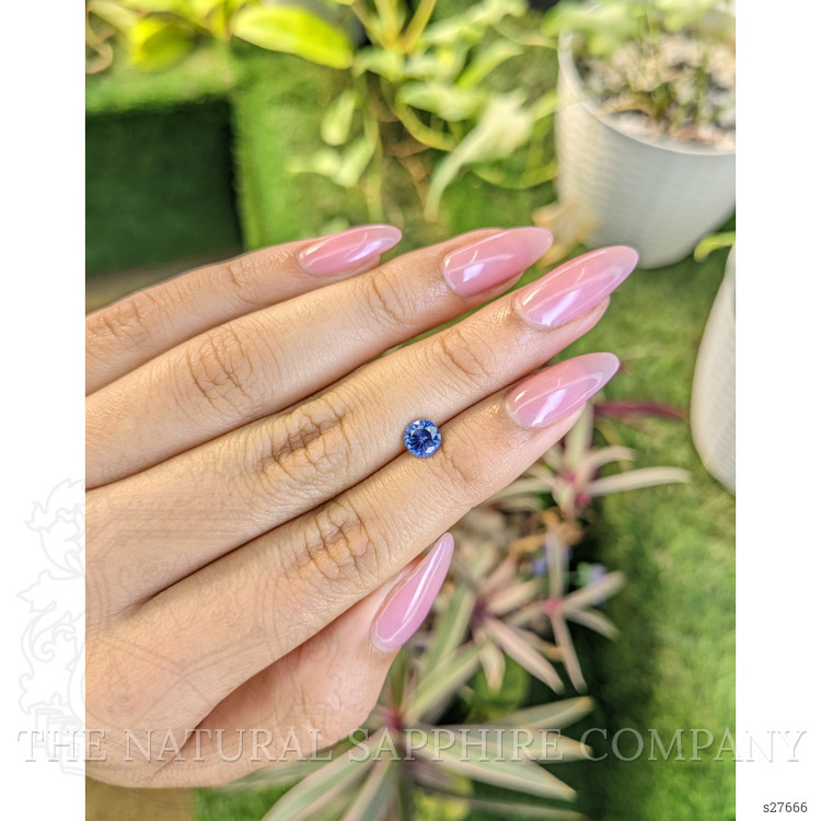 0.87 Ct. Blue Sapphire from Ceylon (Sri Lanka)
