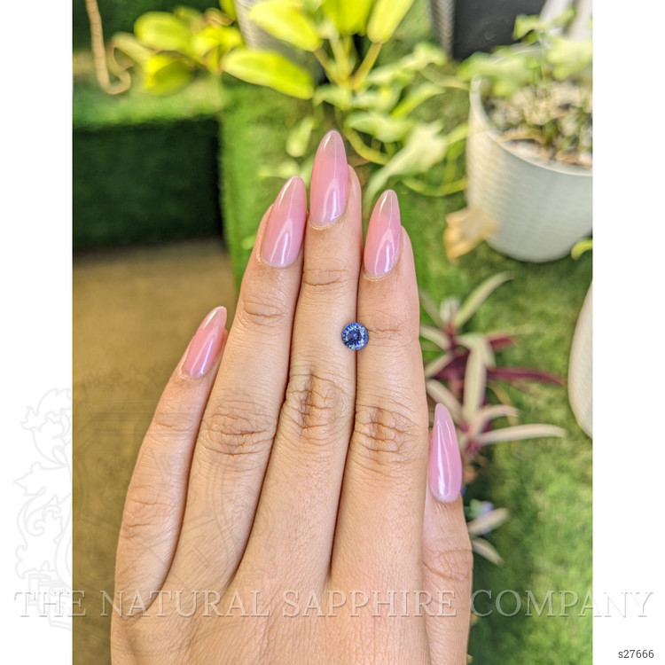 0.87 Ct. Blue Sapphire from Ceylon (Sri Lanka)