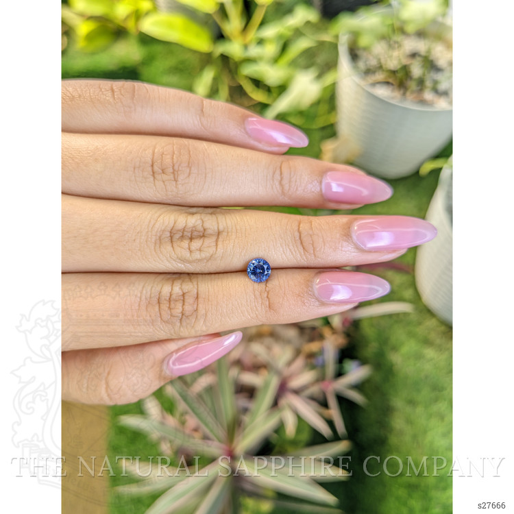 0.87 Ct. Blue Sapphire from Ceylon (Sri Lanka)
