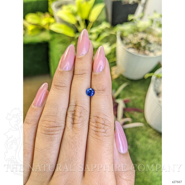 0.75 Ct. Blue Sapphire from Ceylon (Sri Lanka)