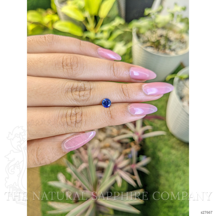 0.75 Ct. Blue Sapphire from Ceylon (Sri Lanka)