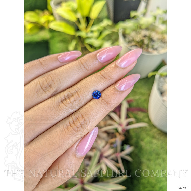 0.75 Ct. Blue Sapphire from Ceylon (Sri Lanka)