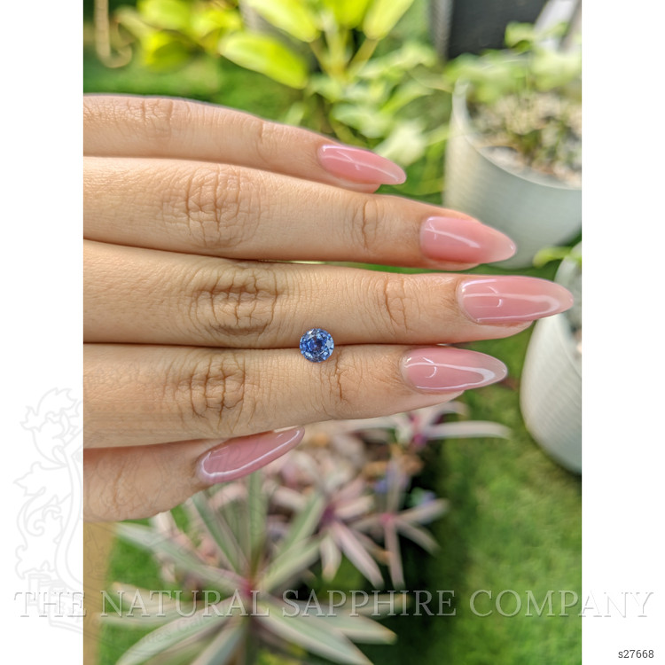 0.86 Ct. Blue Sapphire from Ceylon (Sri Lanka)