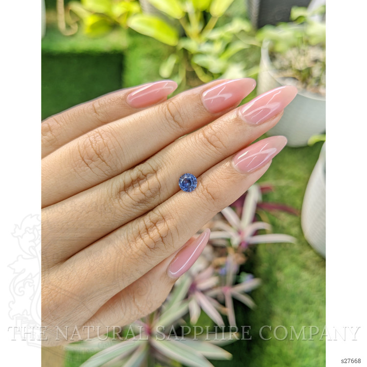 0.86 Ct. Blue Sapphire from Ceylon (Sri Lanka)