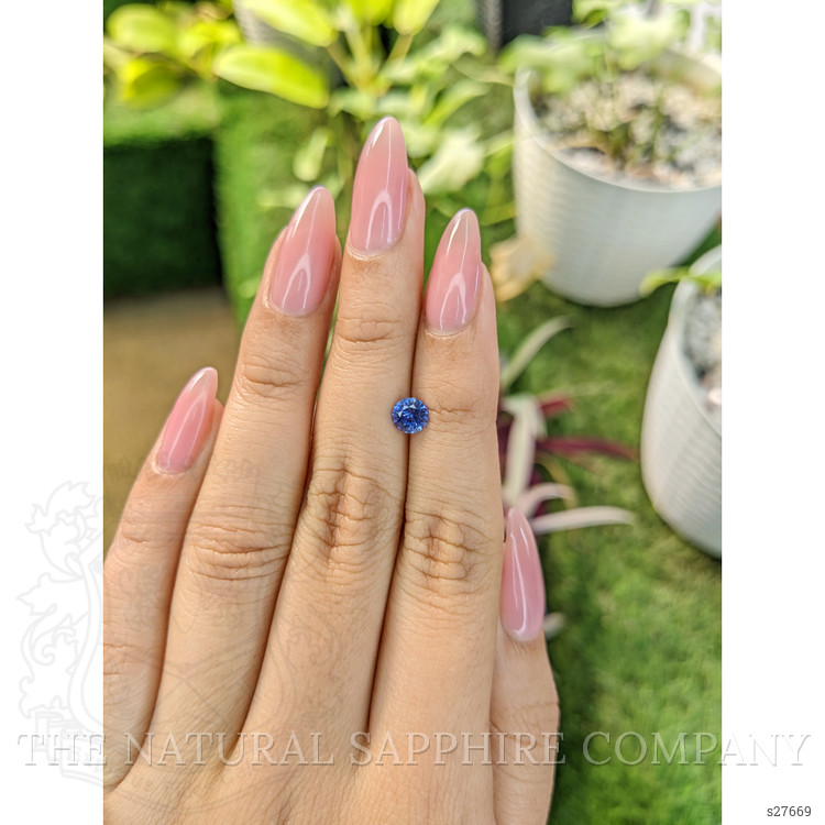 0.76 Ct. Blue Sapphire from Ceylon (Sri Lanka)