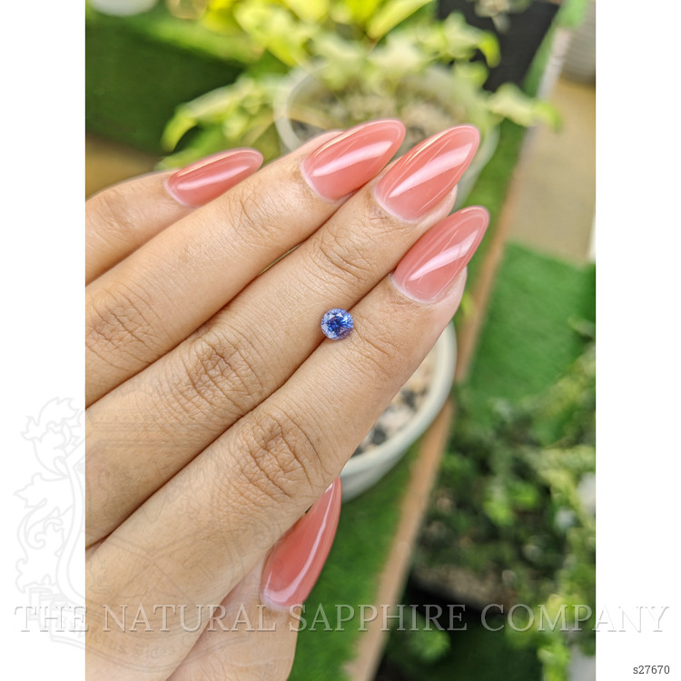 0.75 Ct. Blue Sapphire from Ceylon (Sri Lanka)