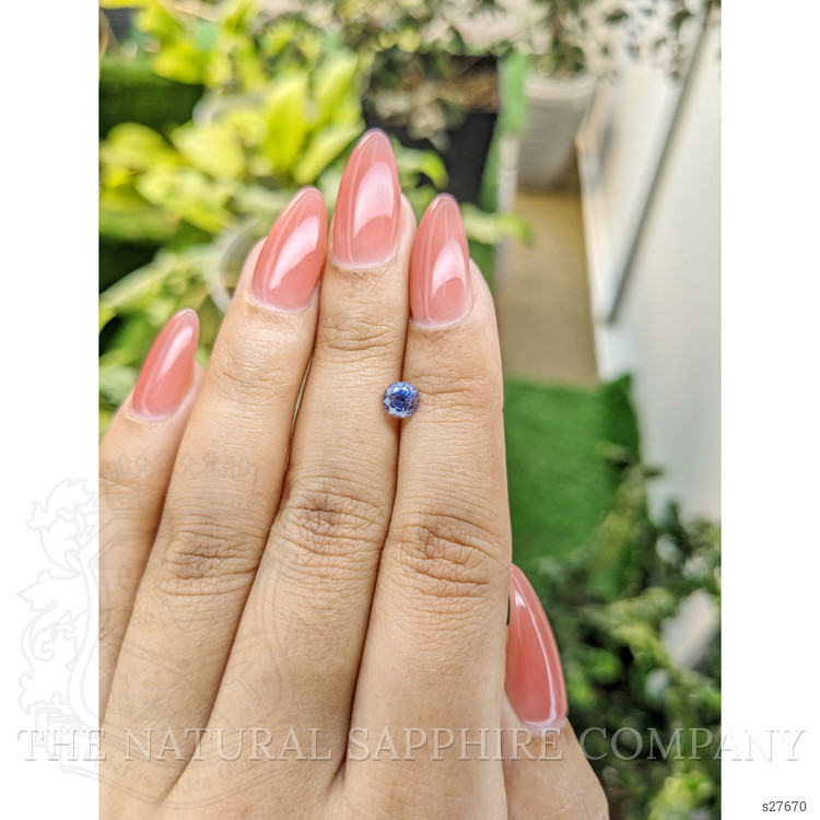 0.75 Ct. Blue Sapphire from Ceylon (Sri Lanka)