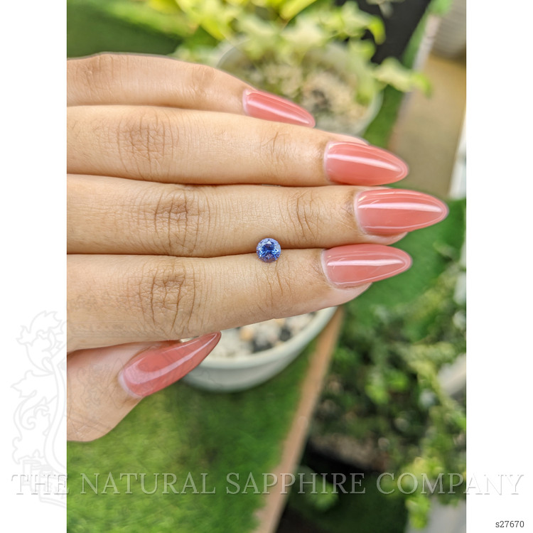 0.75 Ct. Blue Sapphire from Ceylon (Sri Lanka)