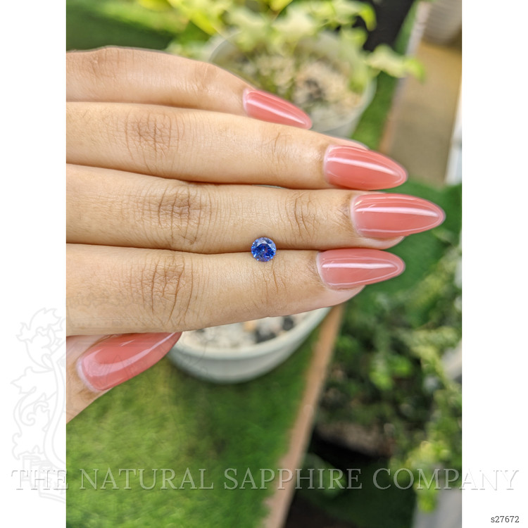 0.64 Ct. Blue Sapphire from Ceylon (Sri Lanka)