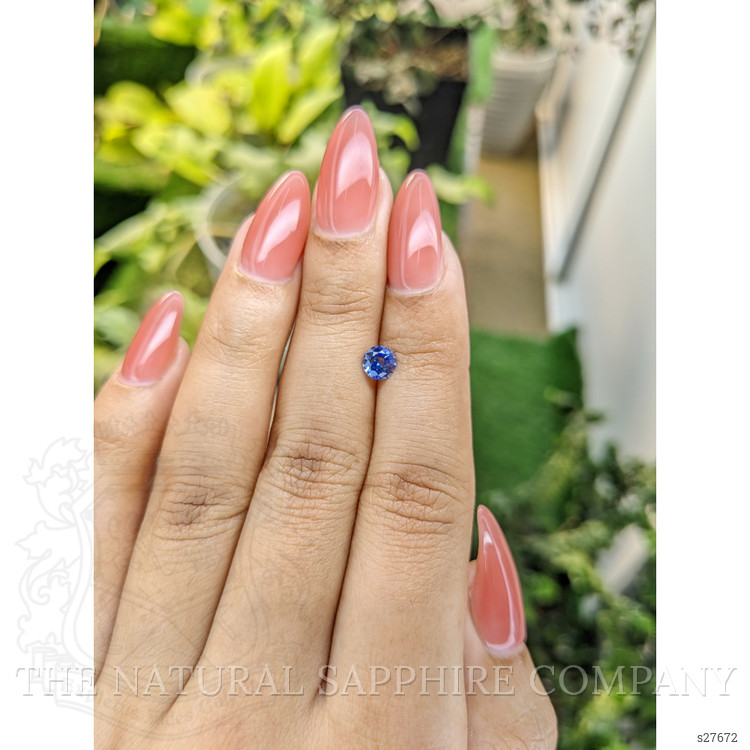 0.64 Ct. Blue Sapphire from Ceylon (Sri Lanka)
