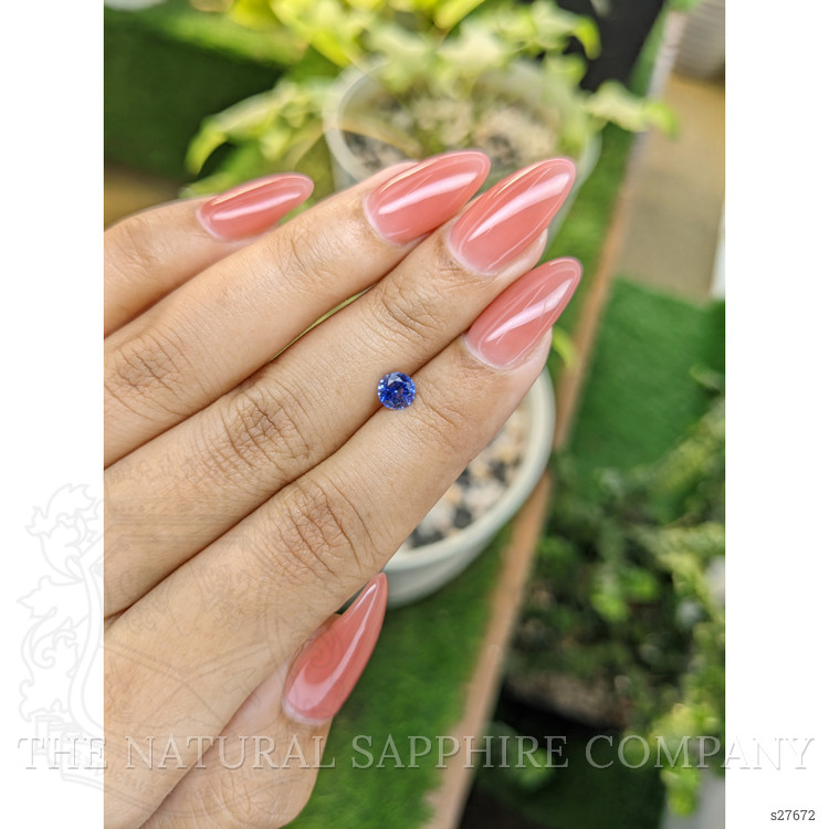 0.64 Ct. Blue Sapphire from Ceylon (Sri Lanka)