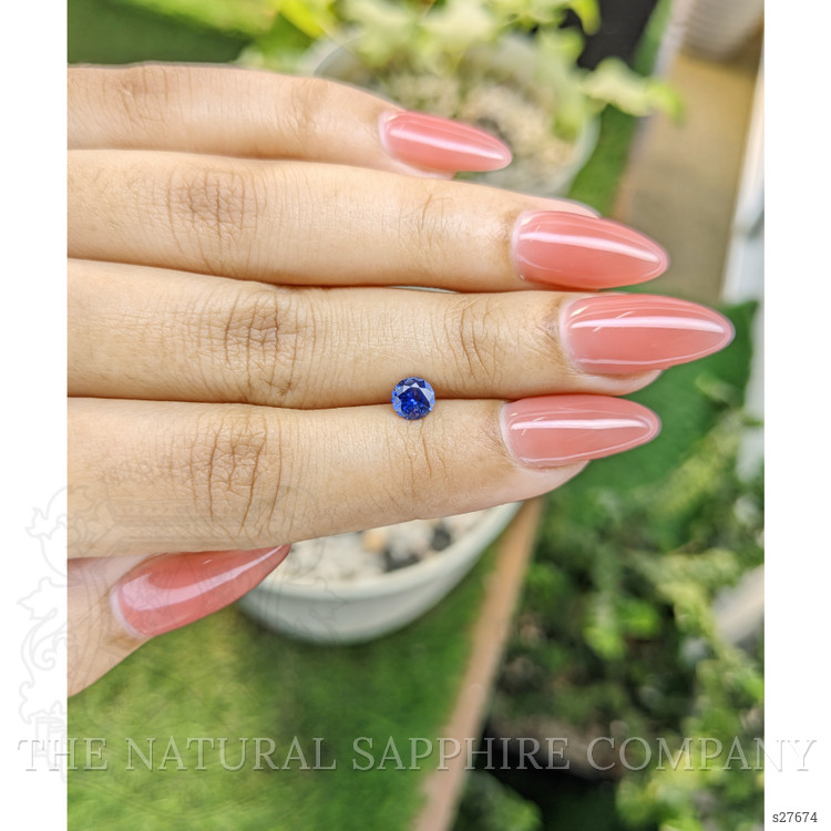 0.57 Ct. Blue Sapphire from Ceylon (Sri Lanka)
