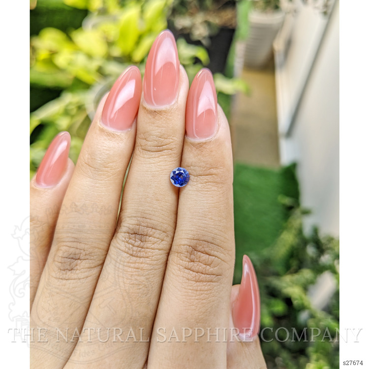 0.57 Ct. Blue Sapphire from Ceylon (Sri Lanka)