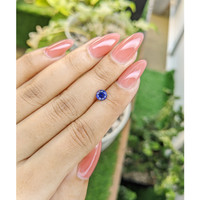0.97 Ct. Purplish Blue Sapphire from Ceylon (Sri Lanka) Life Style