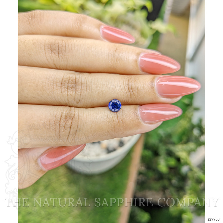 0.97 Ct. Purplish Blue Sapphire from Ceylon (Sri Lanka)
